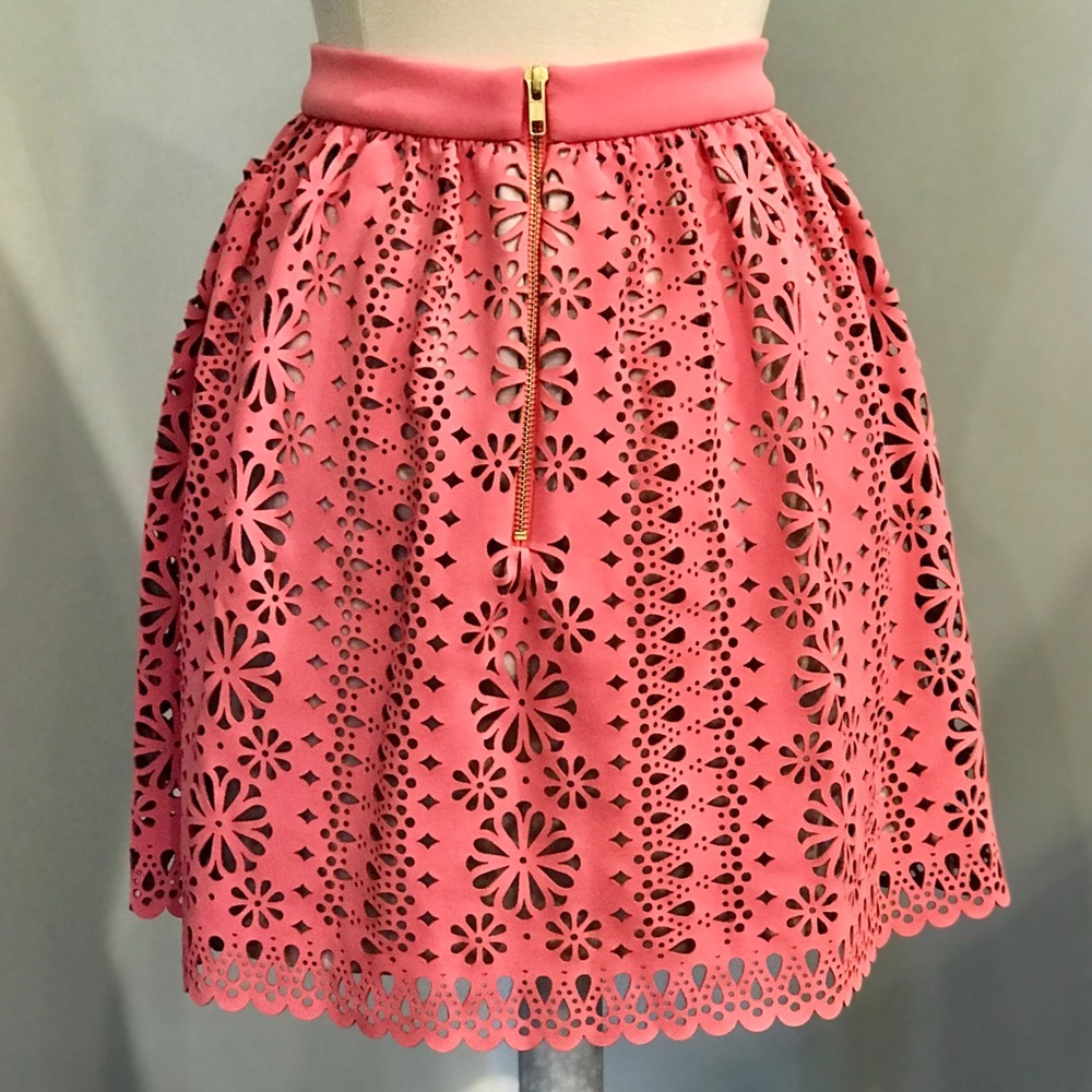MANOUSH Rayure Fleur Neoprene Skirt NWOT - Picture 3 of 6